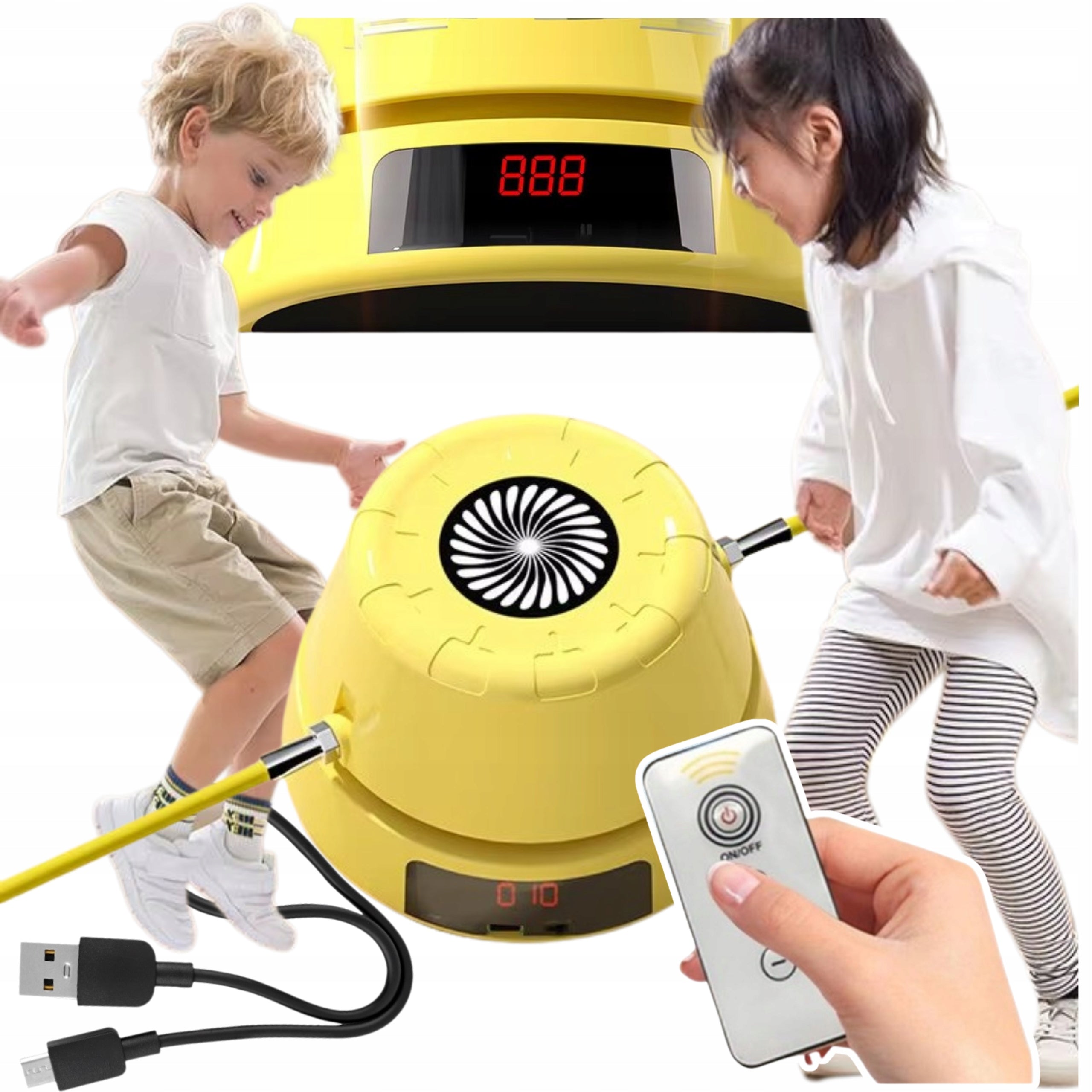 MUSIC JUMP ROPE SMART AUTOMATIC FOR BABY WITH COUNTER + REMOTE CONTROL