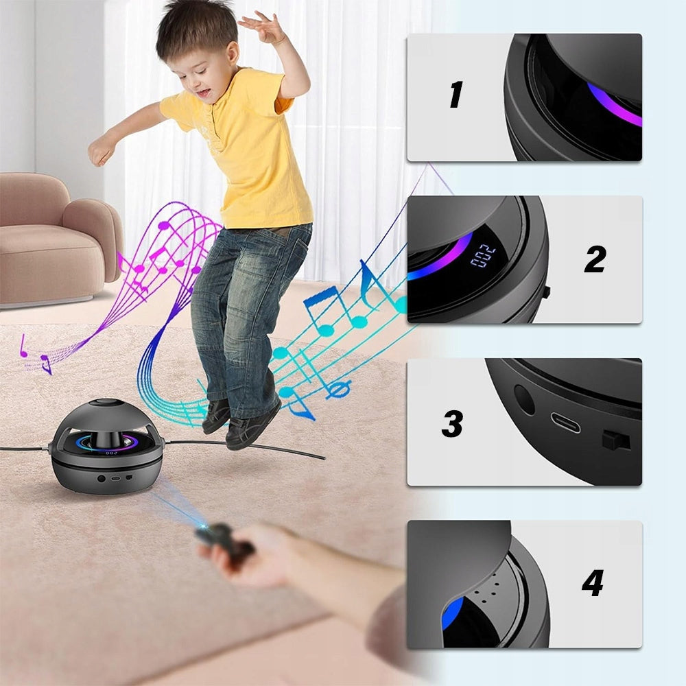 MUSIC JUMP ROPE SMART AUTOMATIC FOR BABY WITH REMOTE CONTROL AND LED Kind nylon