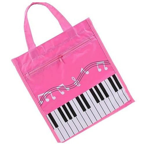 MUSIC NOTE BAG WATERPROOF PINK CANVAS FOR MUSICIANS FOR HOME
