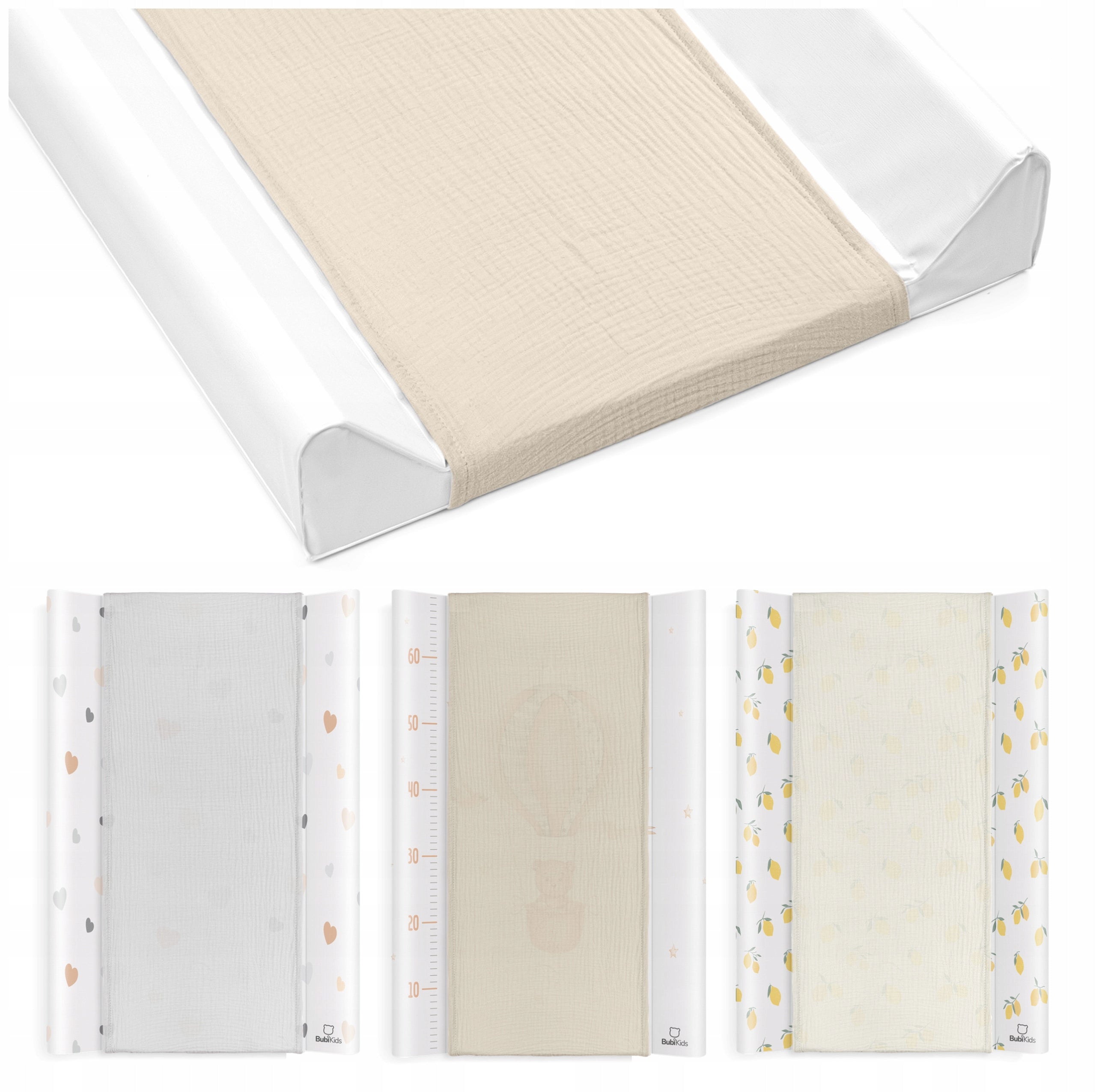 MUSLIN CHANGING TABLE COVER SHEET SOFT EASY TO WASH COLORS