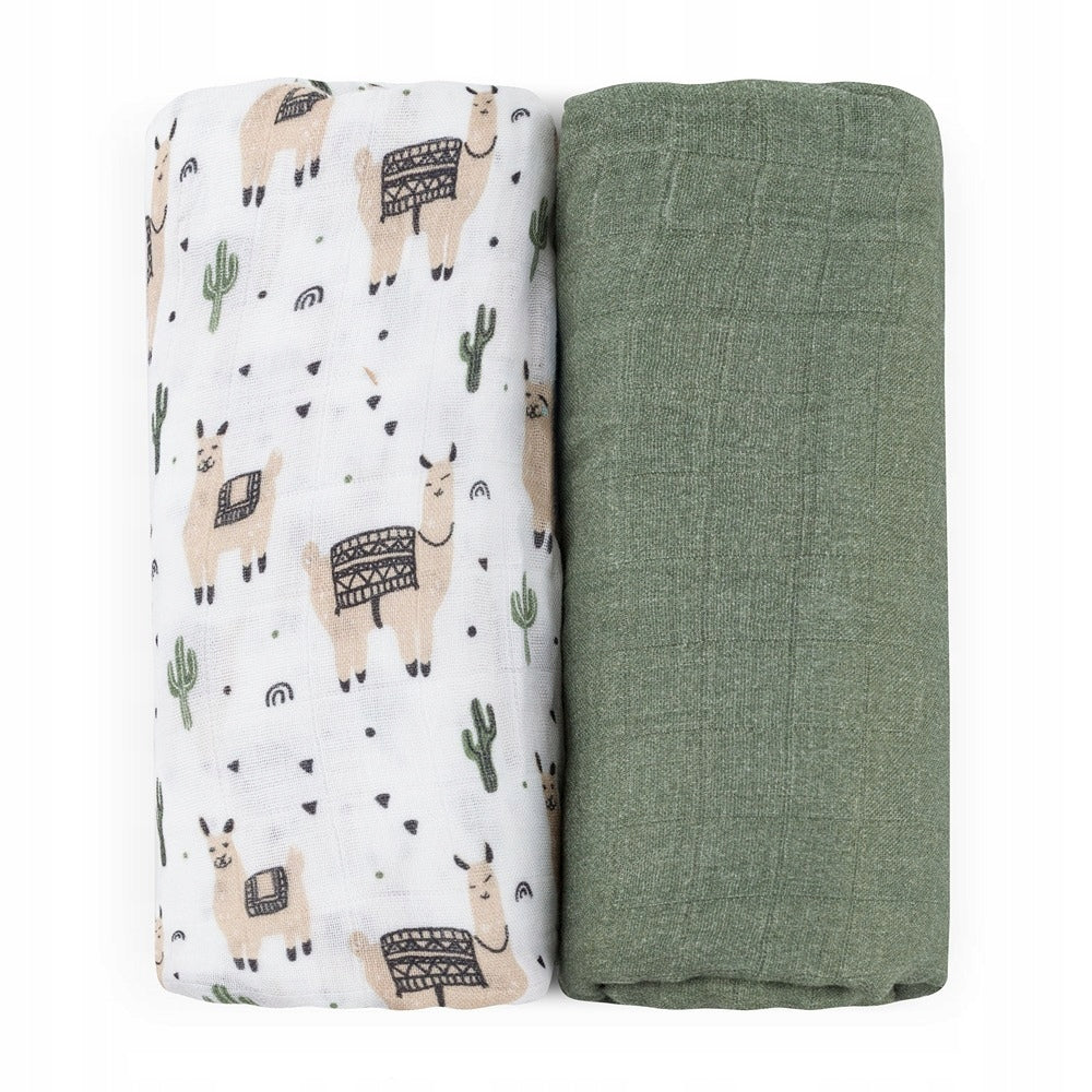 MUSLIN DIAPER MUSLIN SWADDLE 2 pcs 120x120cm PETITE&MARS MISTY