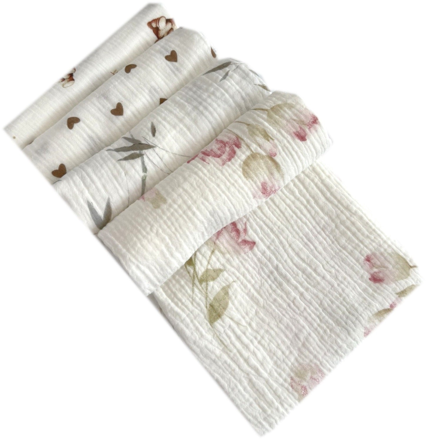 MUSLIN DIAPER PREMIUM DOUBLE GAZ 100% cotton 70x70 TULIPS Manufacturer code 5908116402198