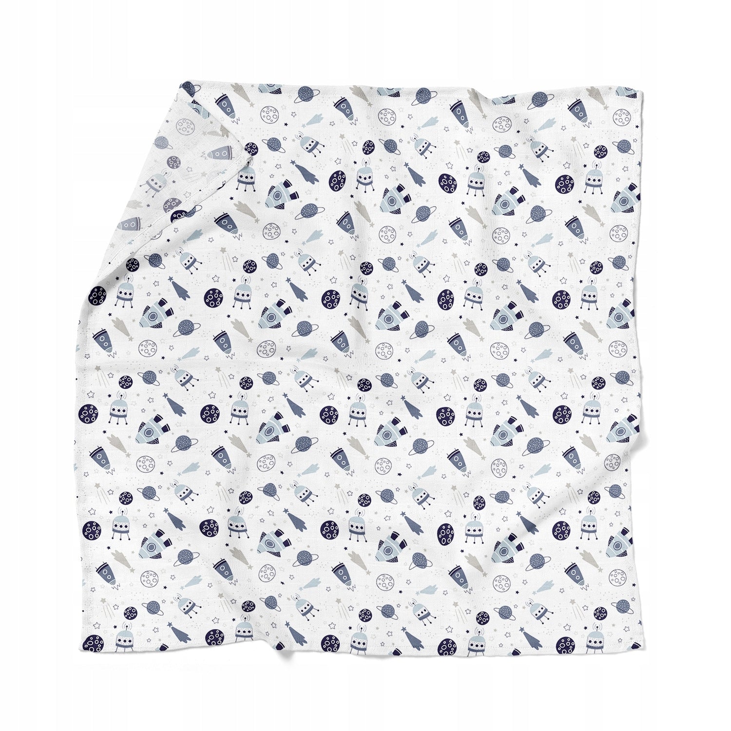 MUSLIN DIAPERS 38 x 38 cm COTTON 5 PIECES POLISH PRODUCT Brand Cztery Słonie