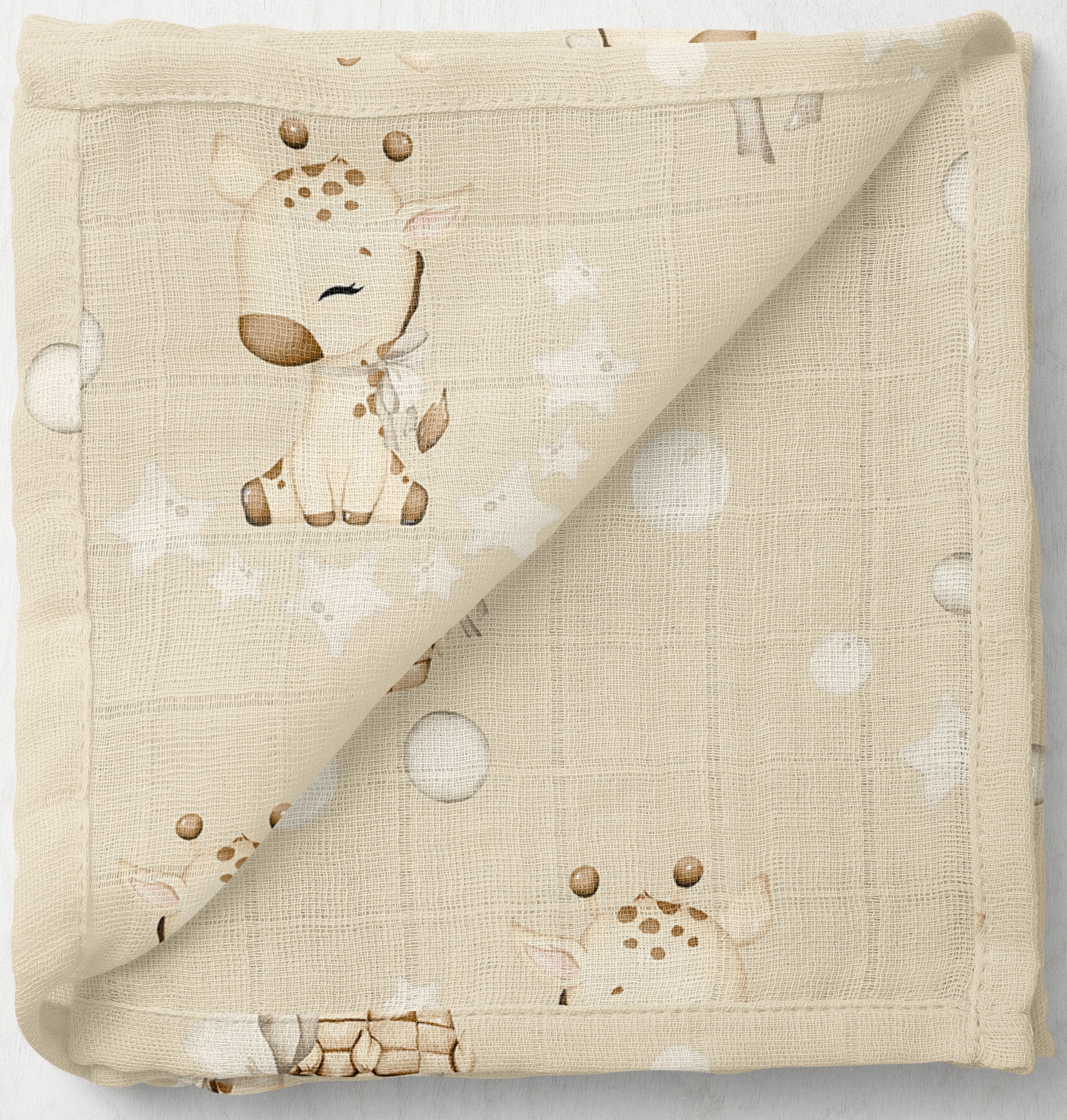 MUSLIN DIAPERS 38 x 38 cm COTTON 5 PIECES POLISH PRODUCT Manufacturer code 5906584136348