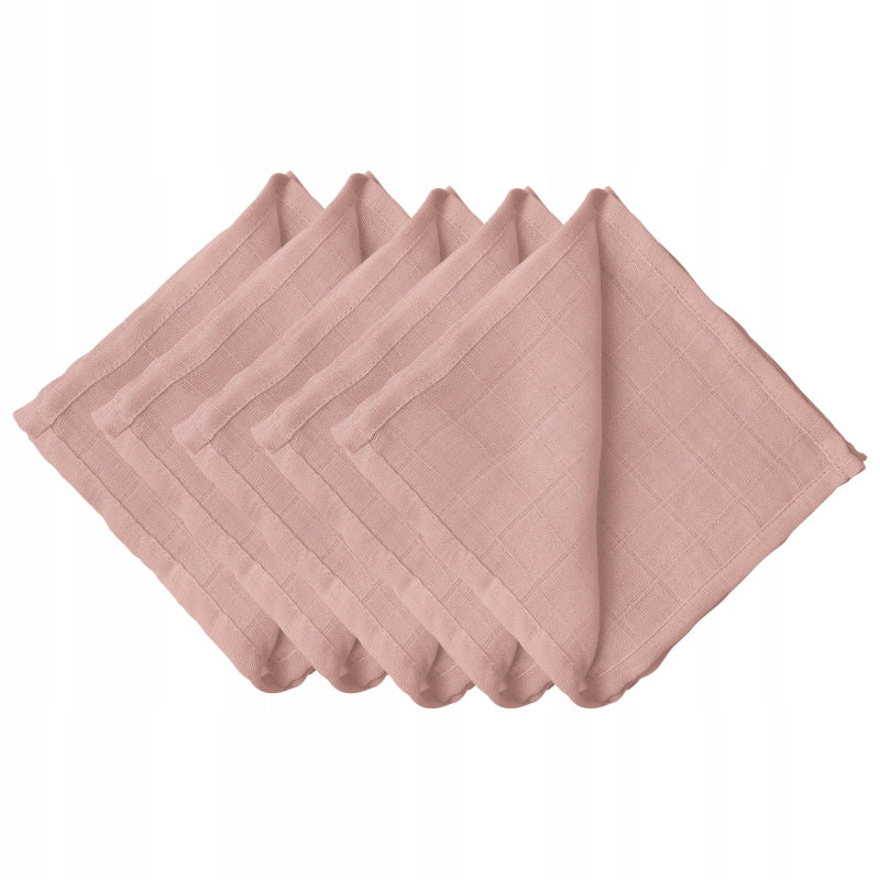 MUSLIN DIAPERS 38 x 38 cm COTTON 5 PIECES POLISH PRODUCT