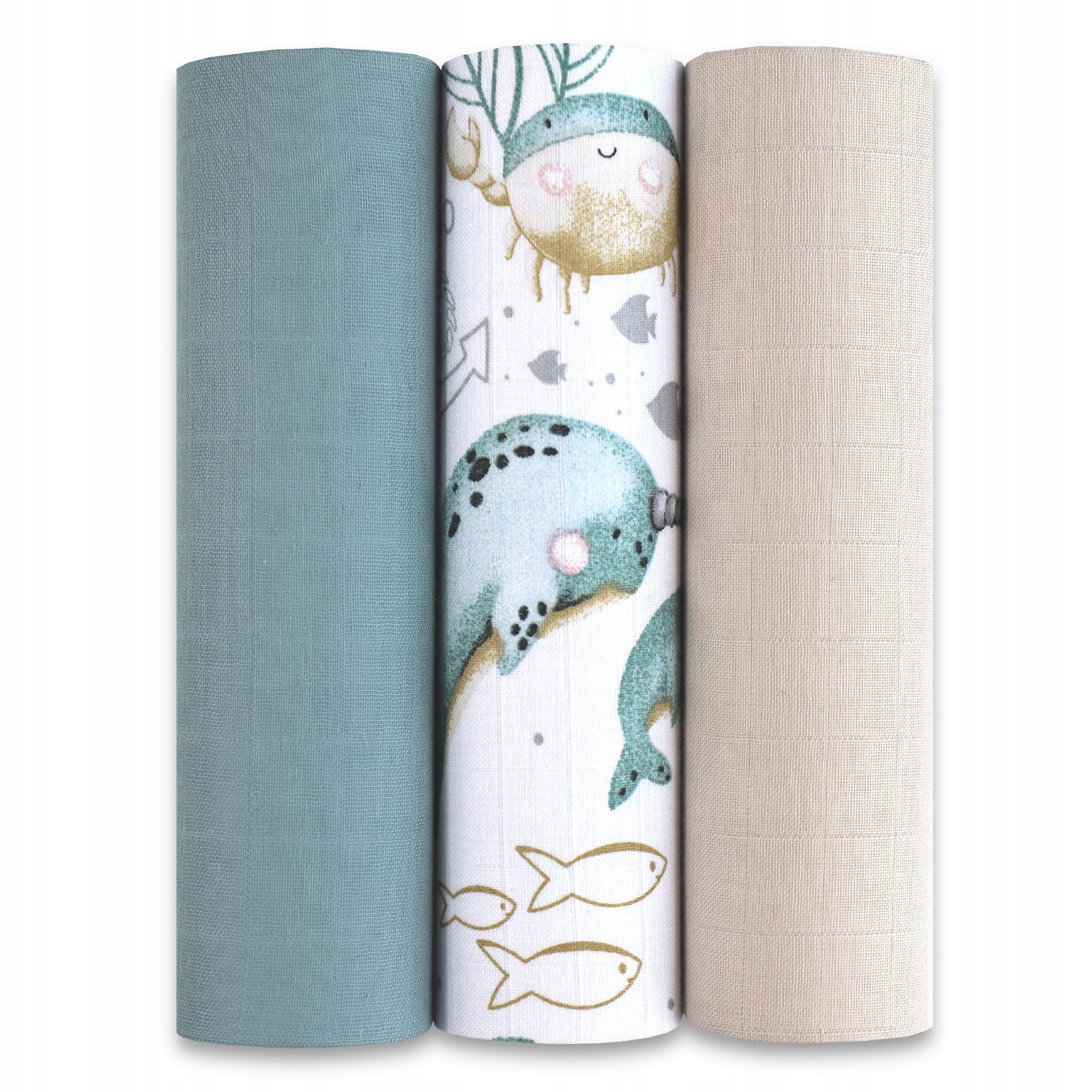 MUSLIN DIAPERS PREMIUM DIAPERS SET OF 3PCS 60x75CM 123BABY
