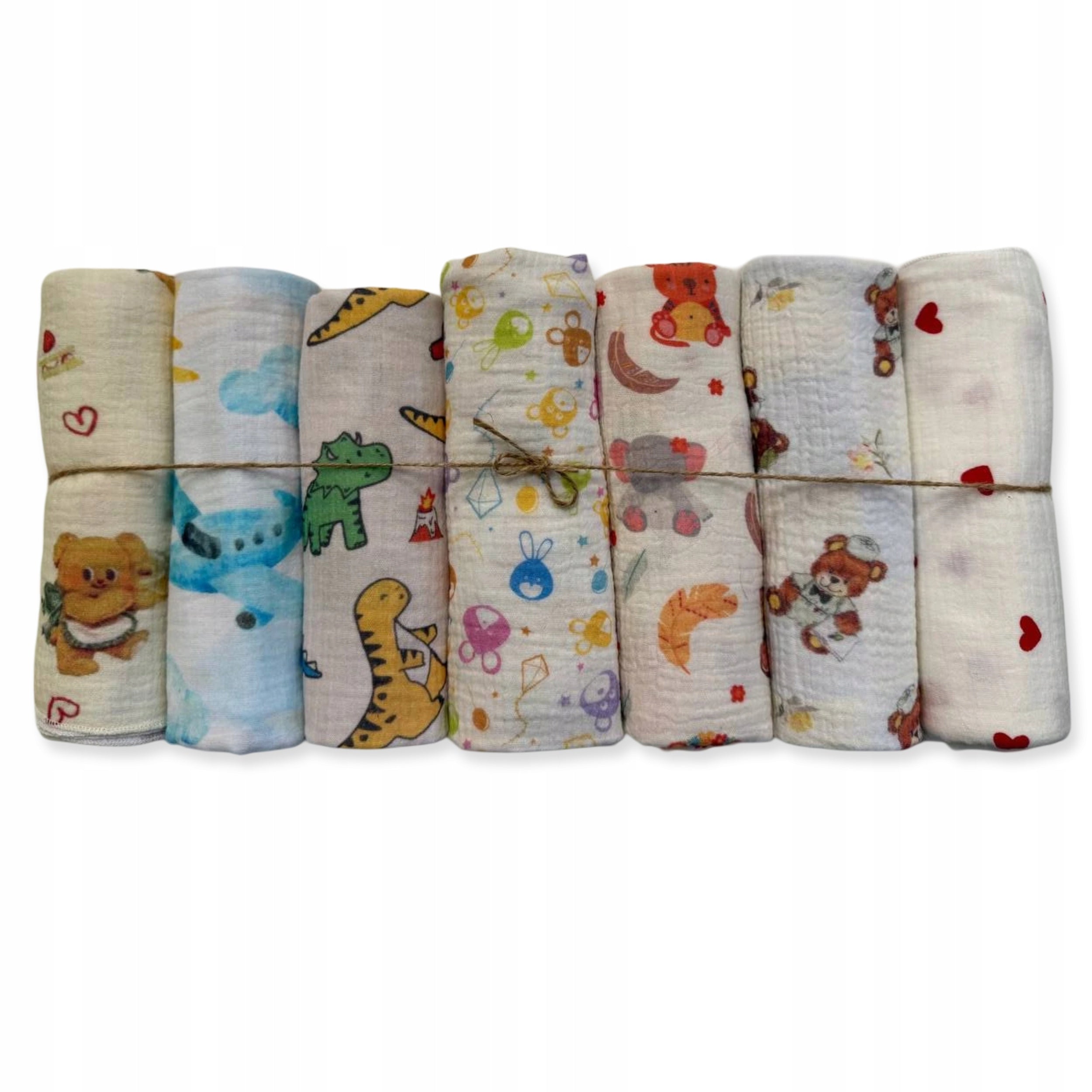 MUSLIN Diaper 7-Pack 80x60 Diapers Cotton Set for BOY