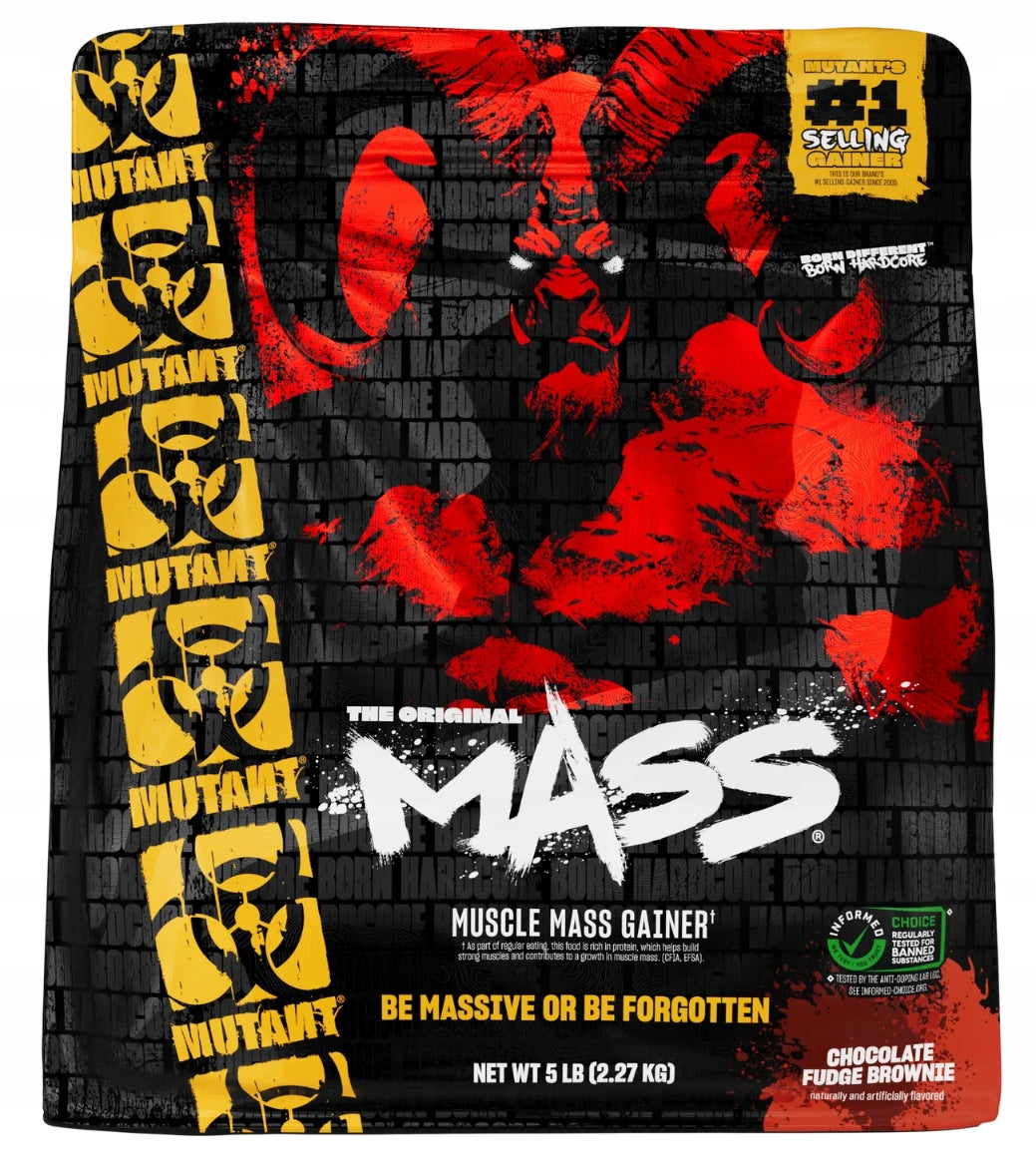 MUTANT MASS GAINER MASS WPC WPI Carbohydrate Protein 2270g Choco Fudge Browni Expiration date not specified