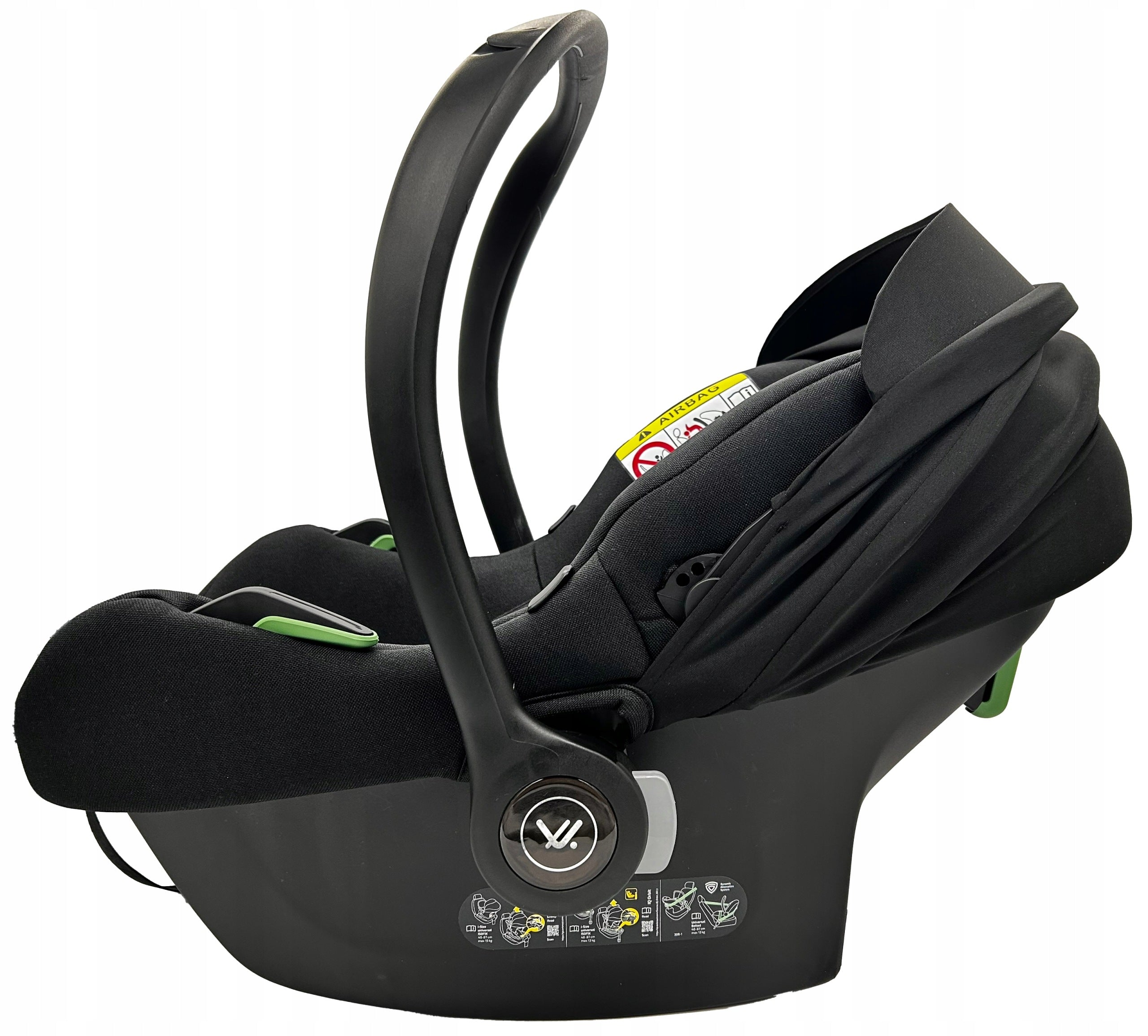 MUUVO COSMO BY AVIONAUT INFANT CAR SEAT 40-87CM INSERT I-SIZE BLACK Packaging status original