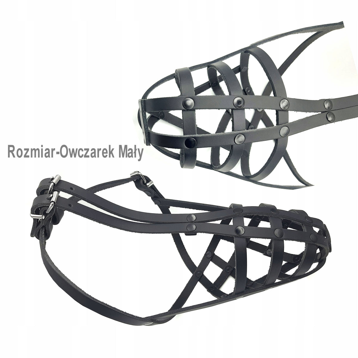 MUZZLE FOR DOG LEATHER SHEPHERD SMALL DINO
