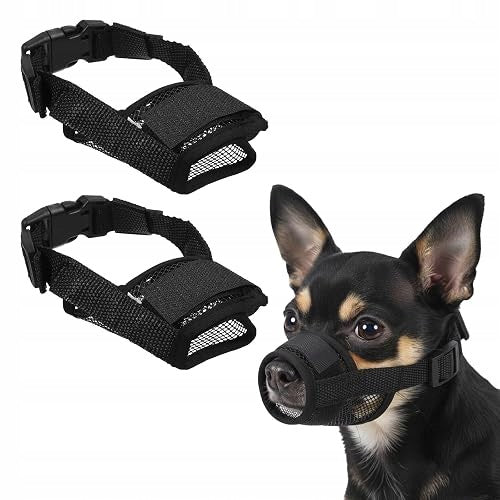 MUZZLE FOR SMALL DOG BREATHABLE SOFT MESH SHORT MUZZLE SIZE