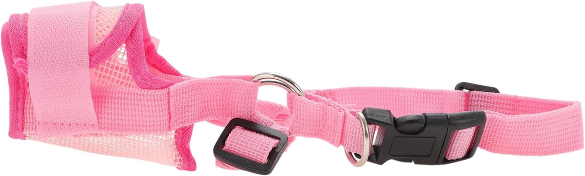 MUZZLE MESH BREATHABLE ADJUSTABLE SOFT PINK S