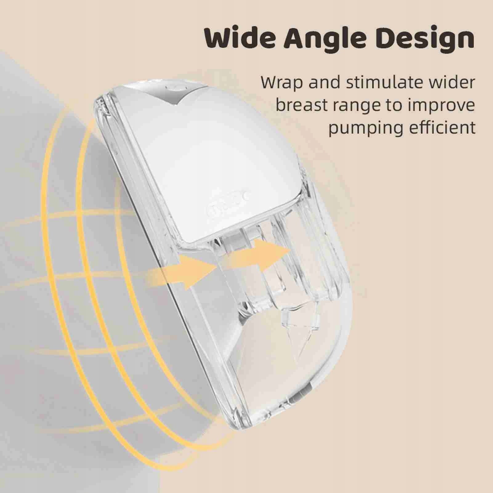 MY-378 Hands-free electric breast pump, white, 1 pc Batteries included no