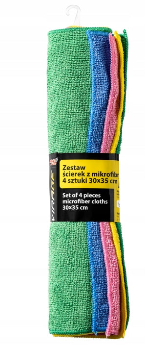 MY AUTO MICROFIBER CLOTH SET 4 PCS