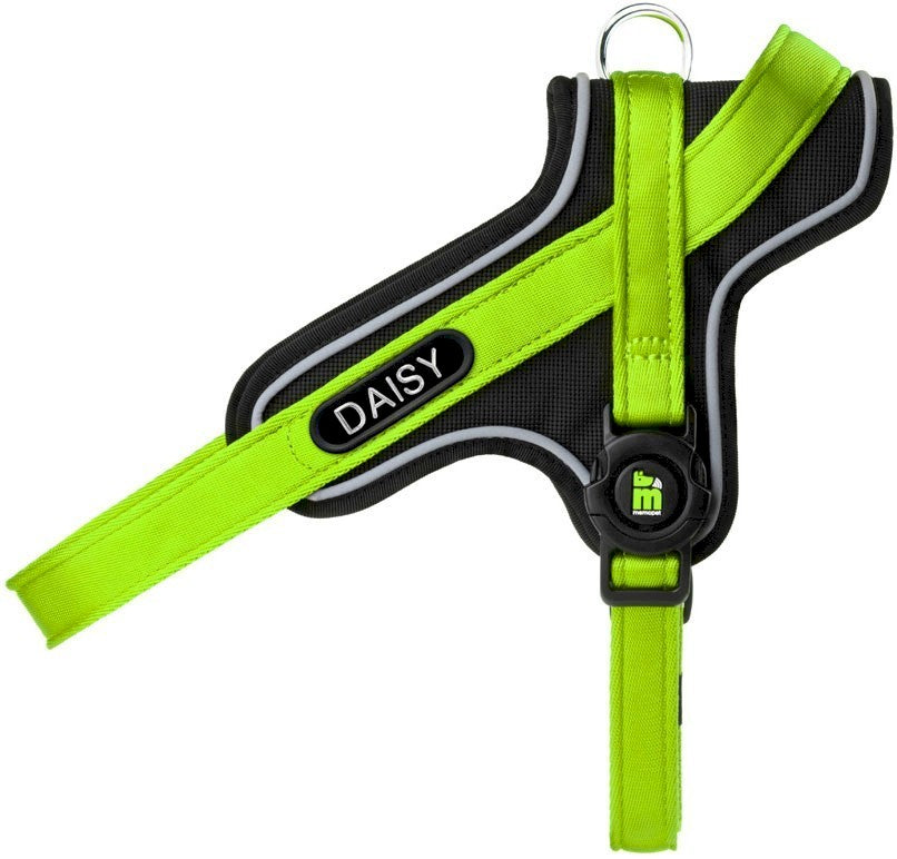 MY FAMILY Dog Harness Y Green S + Engraved Identifier FREEBIE