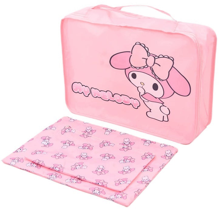 MY MELODY. TRAVEL ORGANIZERS FOR SUITCASE. SET OF 3