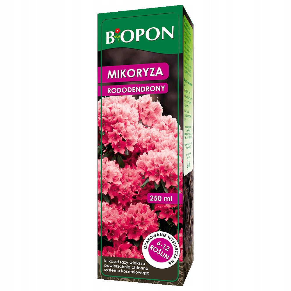 MYCORRHIZA FOR RHODODENDRONS AZALEA BLUEBERRIES HEATHER RHODODENDRONS BIOPON 250ml EAN (GTIN) 5904517008342