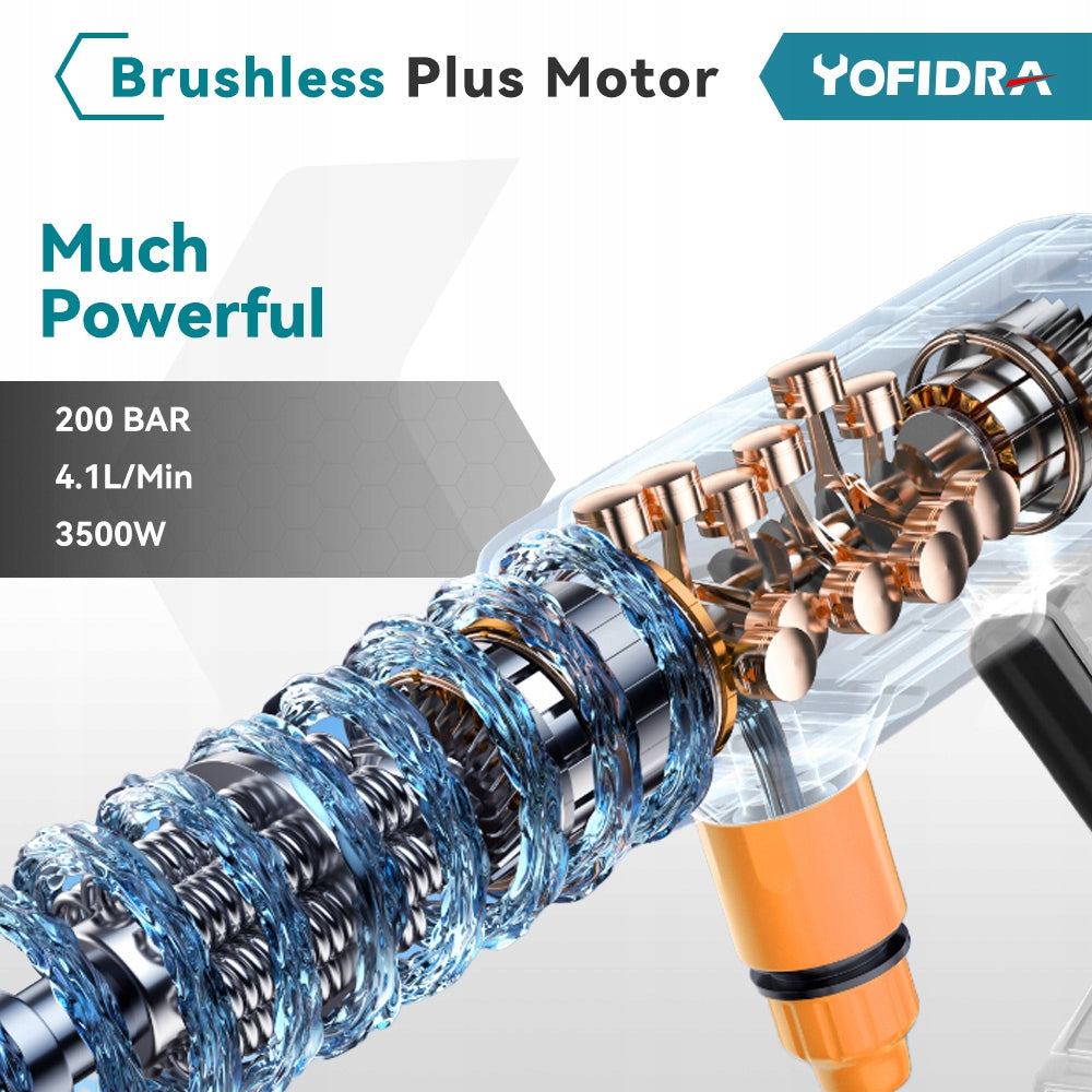 MYJKA CIŚNIENIOWA AKUMULATOROWA 200 BAR 2X AKU 18V MULTIFUNKCYJNA DYSZA Manufacturer code sku005008_2-