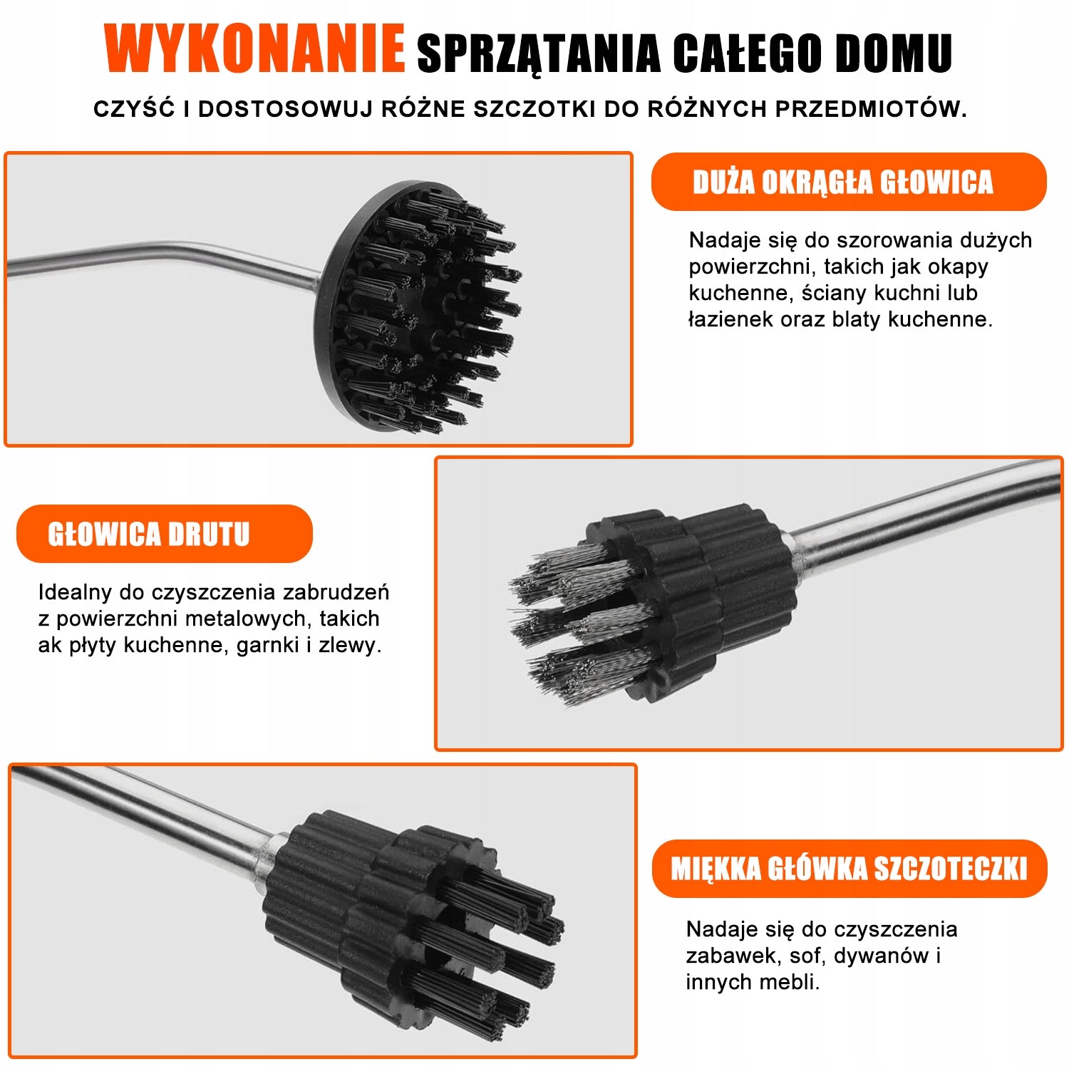 MYJKA PAROWA Ultrixe 3800 W 6-biegowa 3BAR kolor pomarańczowy Maximum steam pressure 3 bar