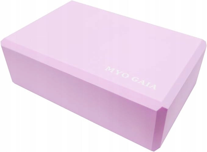 MYO GAIA yoga block support, softness, non-slip surface.