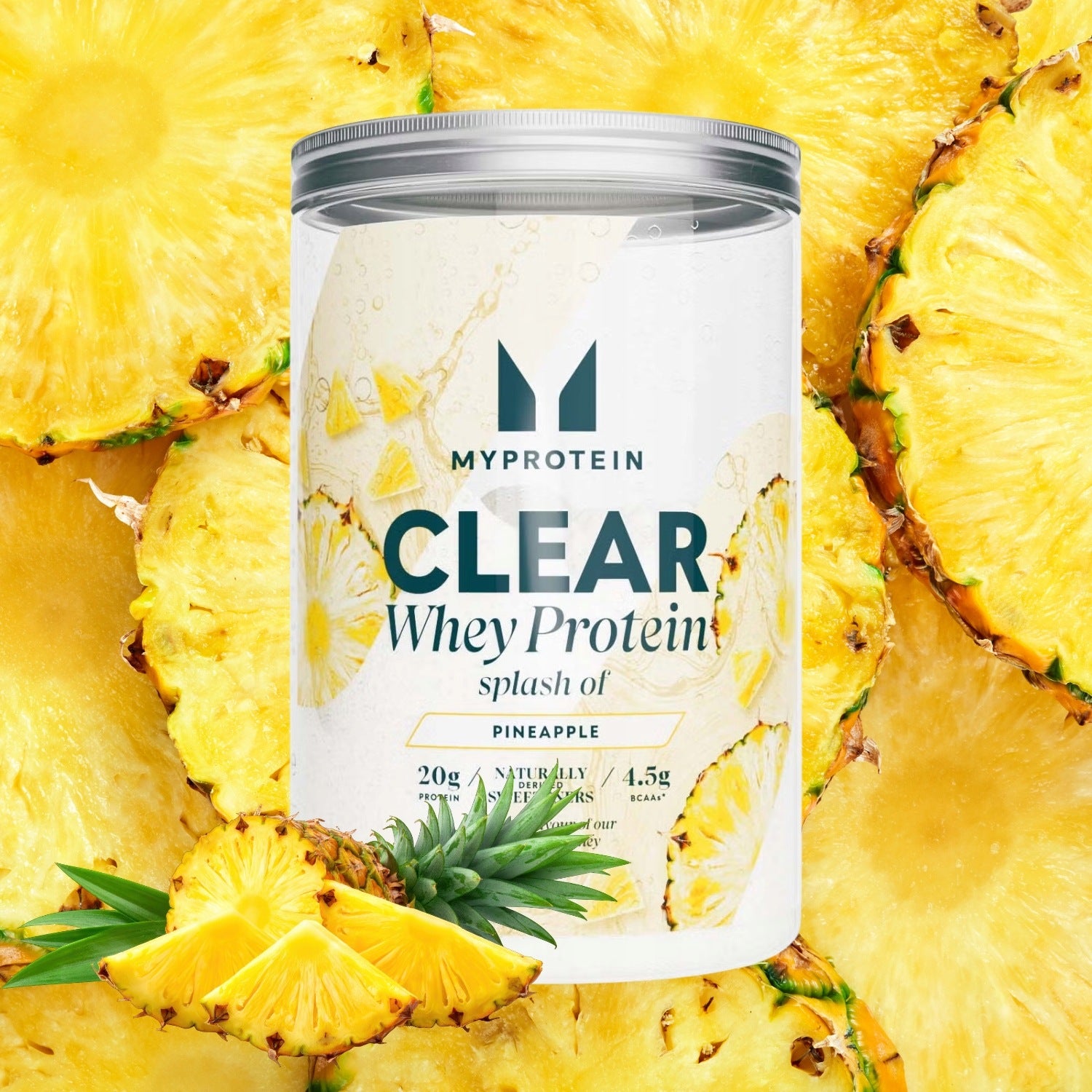 MYPROTEIN Clear Whey Splash of Pineapple Protein Conditioner 390g PINEAPPLE flavor Packaging status original