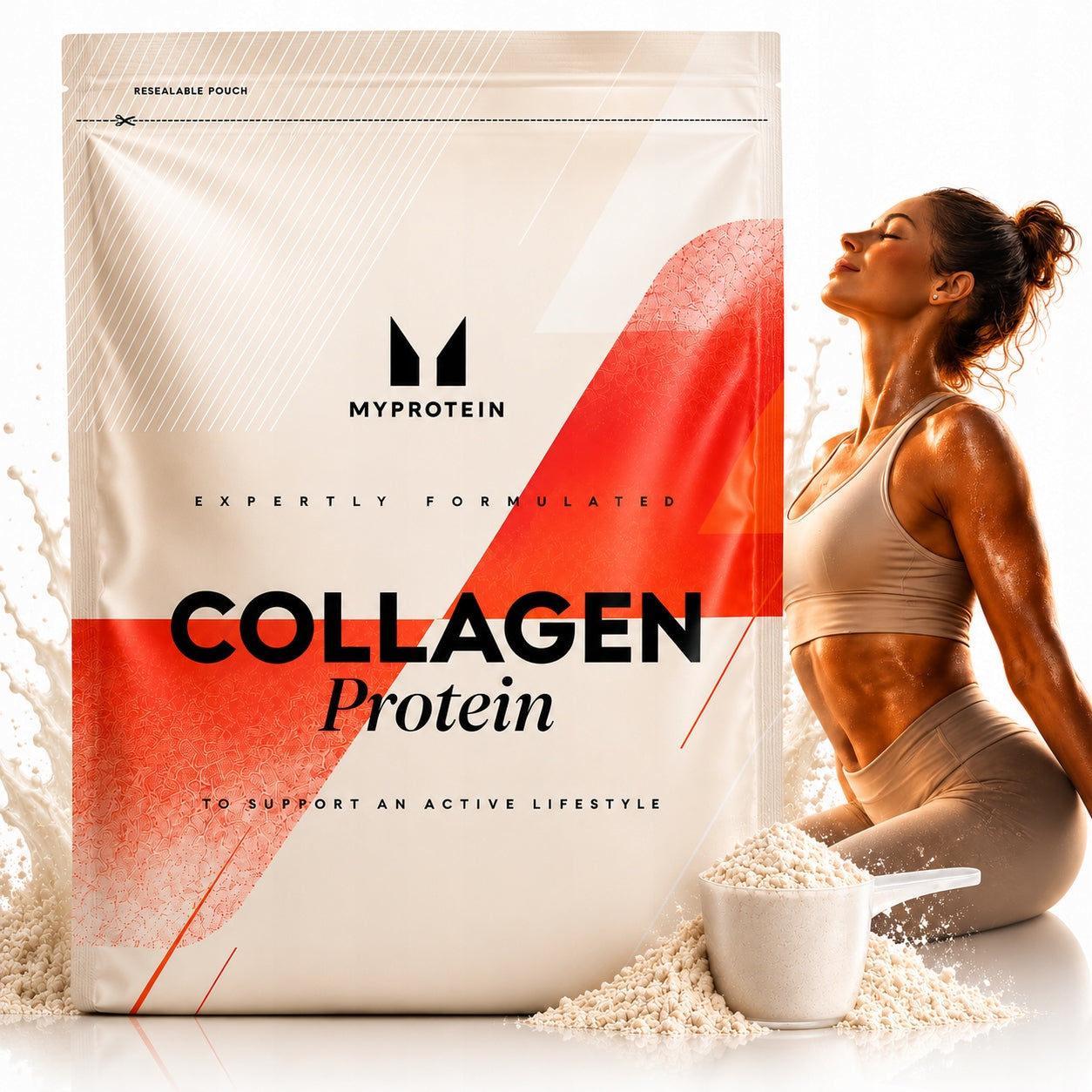 MYPROTEIN HYDROLYZED COLLAGEN PEPTIDE 1000G BESMAKOWY PURE JOINTS SKIN