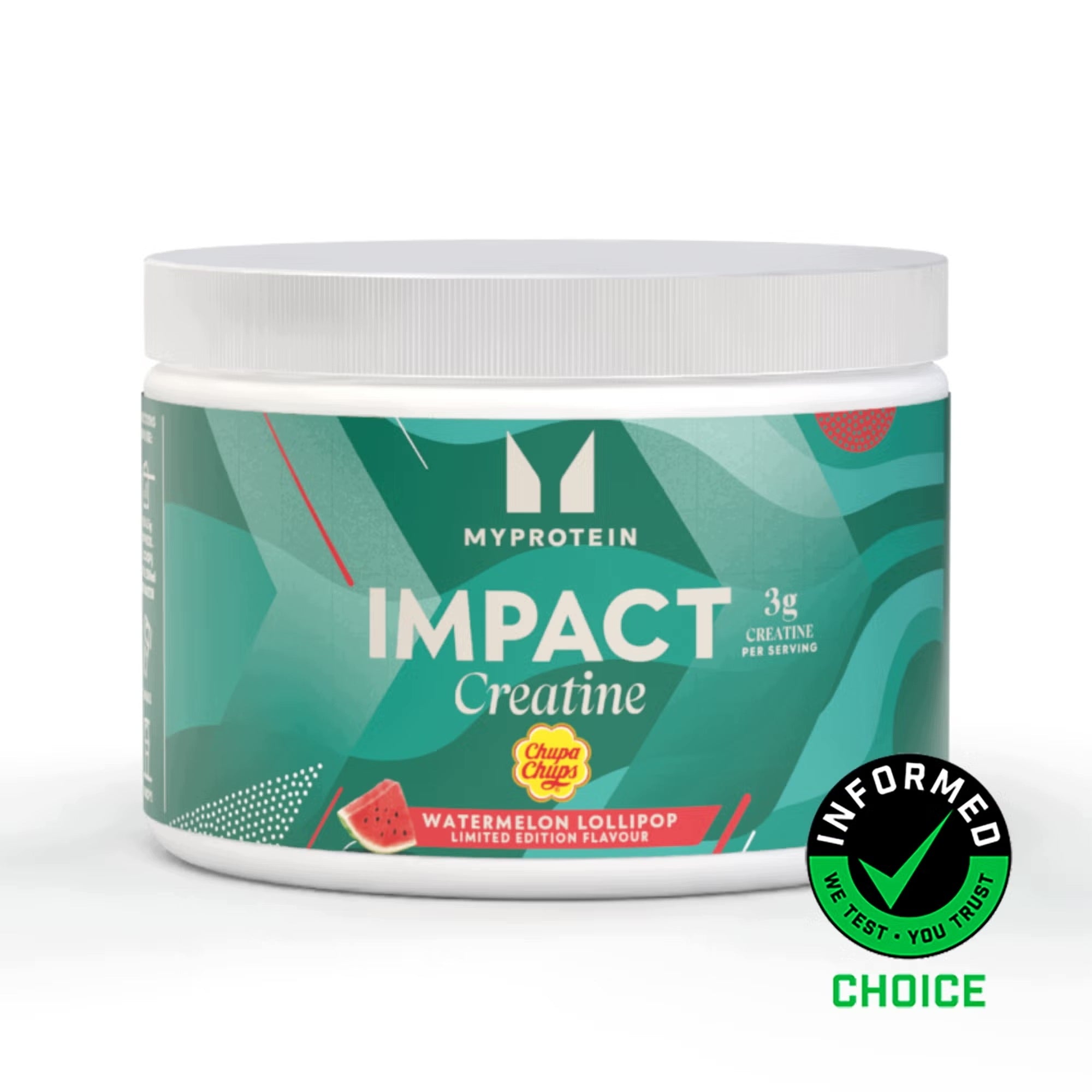 MYPROTEIN IMPACT CREATINE Creatine Powder Chupa Chups 250g WATERMELON Packaging status original