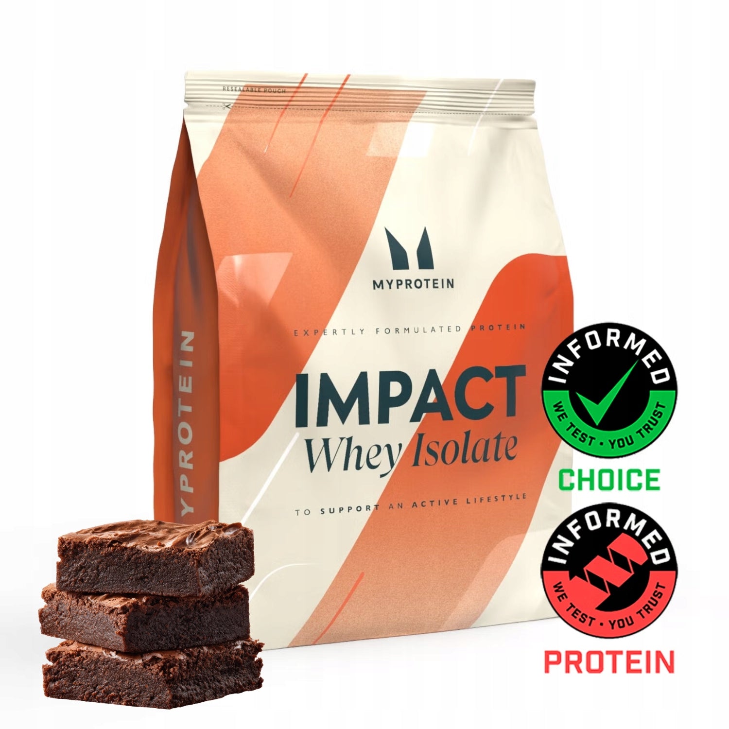 MYPROTEIN IMPACT WHEY ISOLATE 2,7kg protein supplement isolate WPI taste BROWNI
