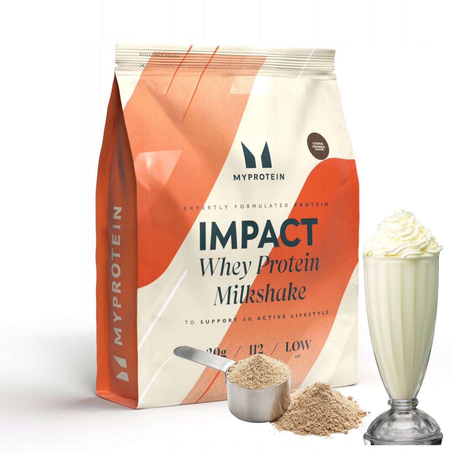 MYPROTEIN Impact Whey Protein Milkshake Creamy Protein Shake 465g NATURAL