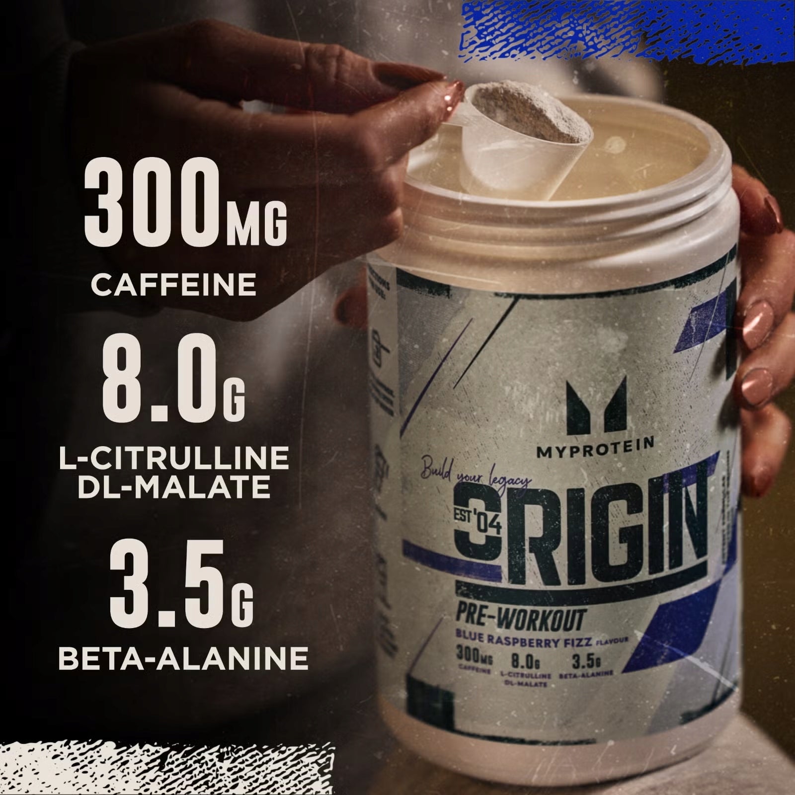 MYPROTEIN Origin Pre-Workout 600G pre-workout citrulline beta-alanine Expiration date at least 3 months from the date of purchase
