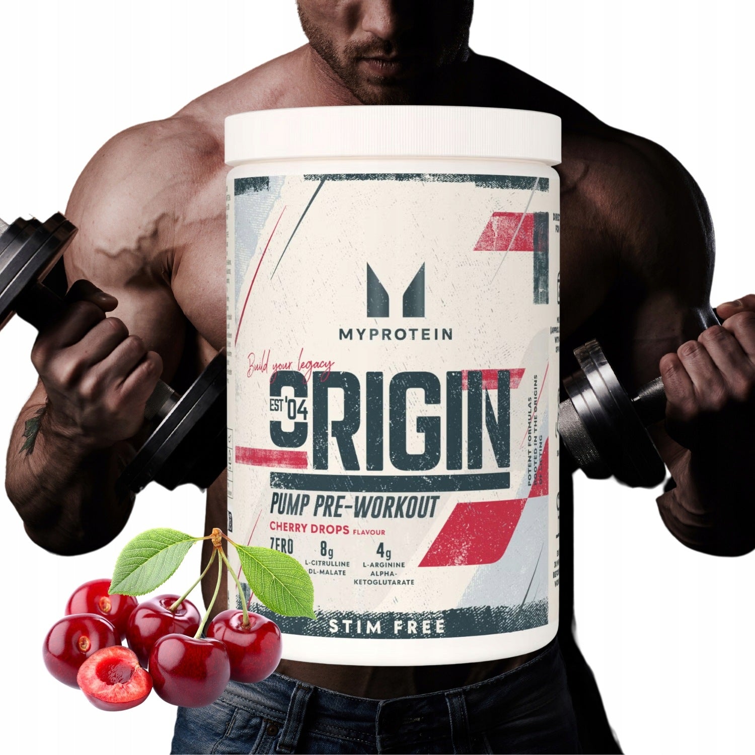 MYPROTEIN Origin Pump Pre-Workout 630G CAFFEINE FREE PRE-WORKOUT
