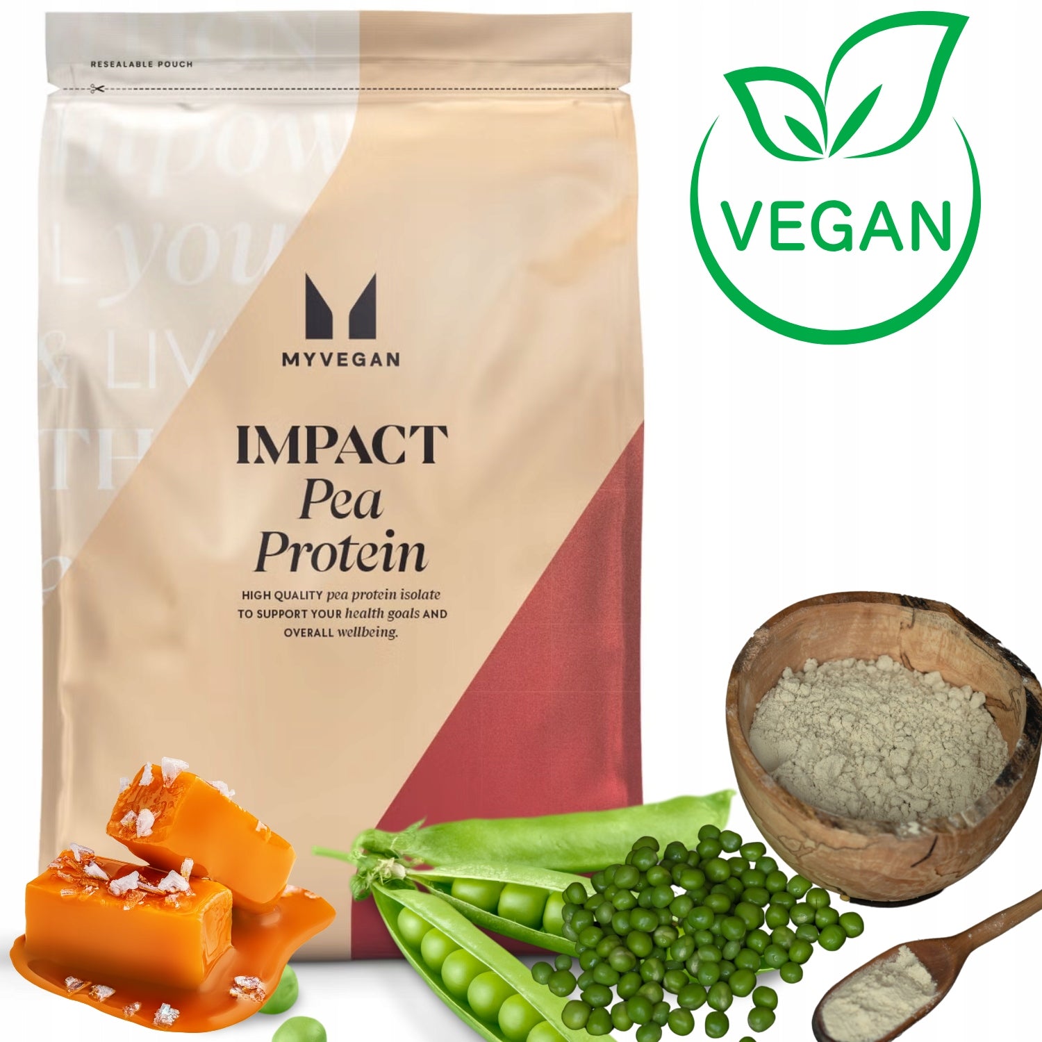 MYPROTEIN PEA pea protein VEGAN Protein supplement 1kg taste SALTY CARAMEL