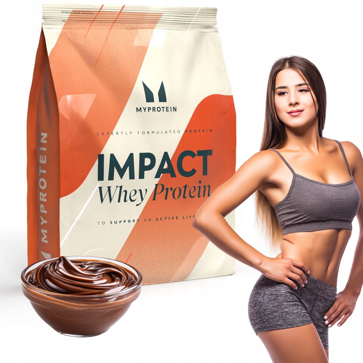 MYPROTEIN PROTEIN SUPPLEMENT 500g impact whey protein WPC flavor CHOCOLATE AKSA