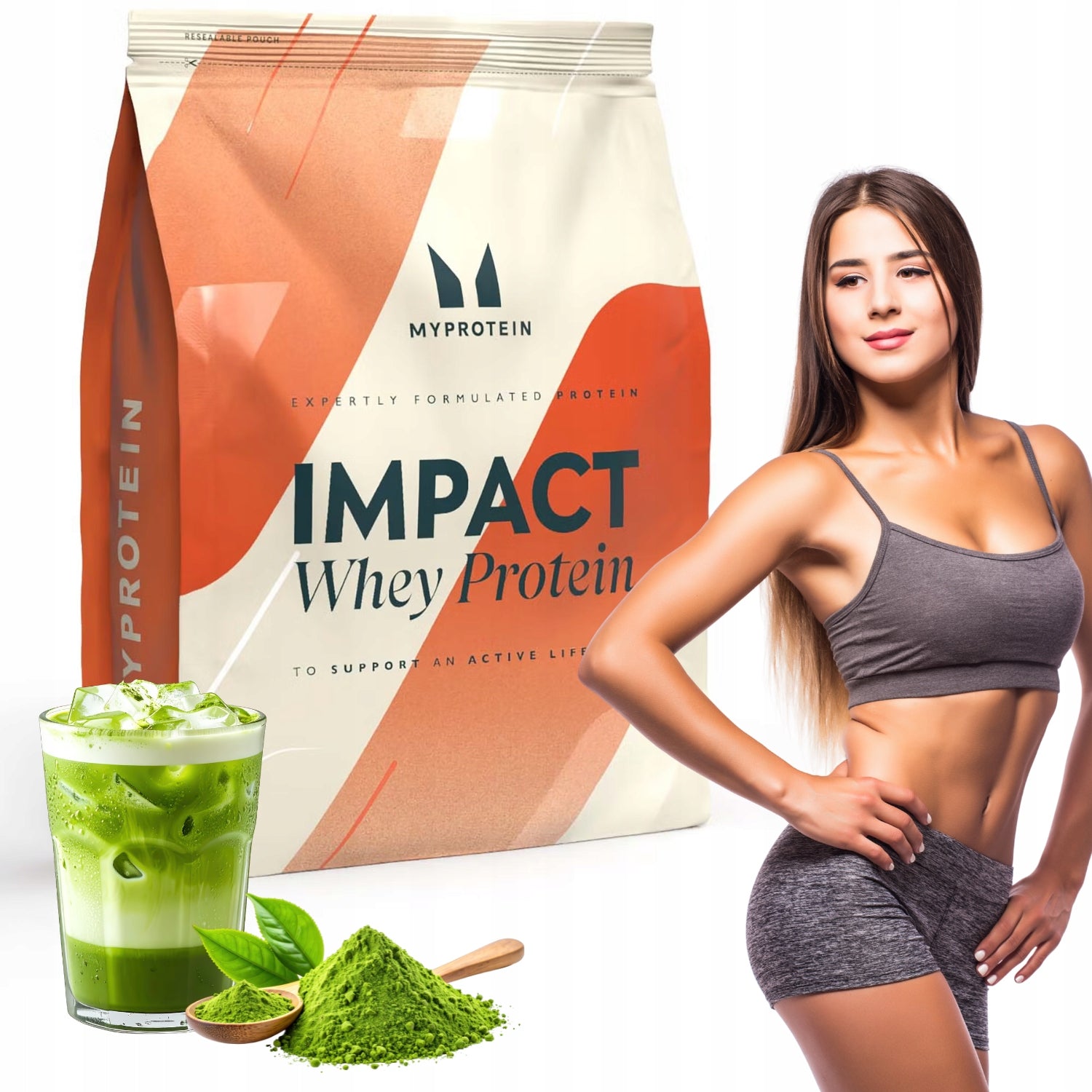 MYPROTEIN Protein 1kg impact whey protein WPC taste MATCHA LATTE