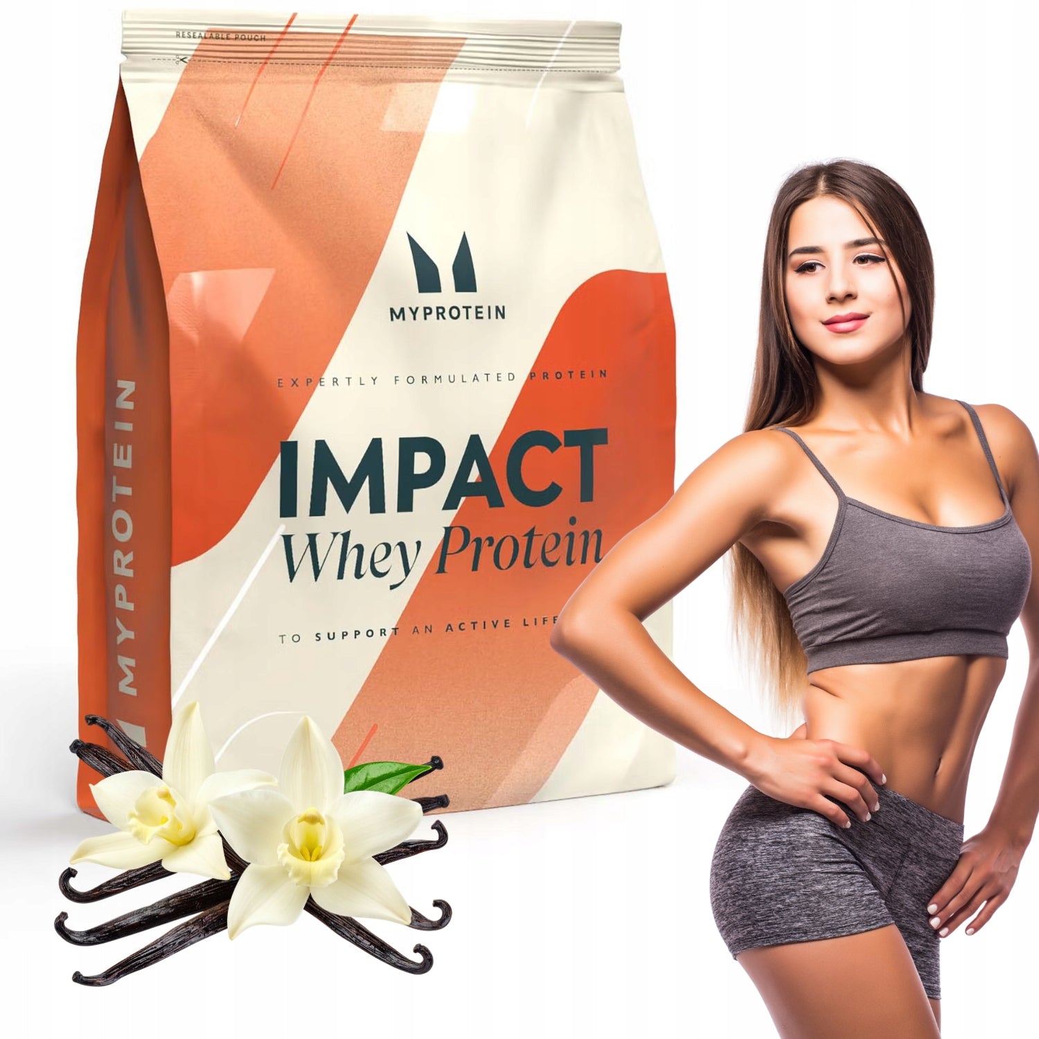 MYPROTEIN Protein 4,5kg impact whey protein WPC VANILLA flavour
