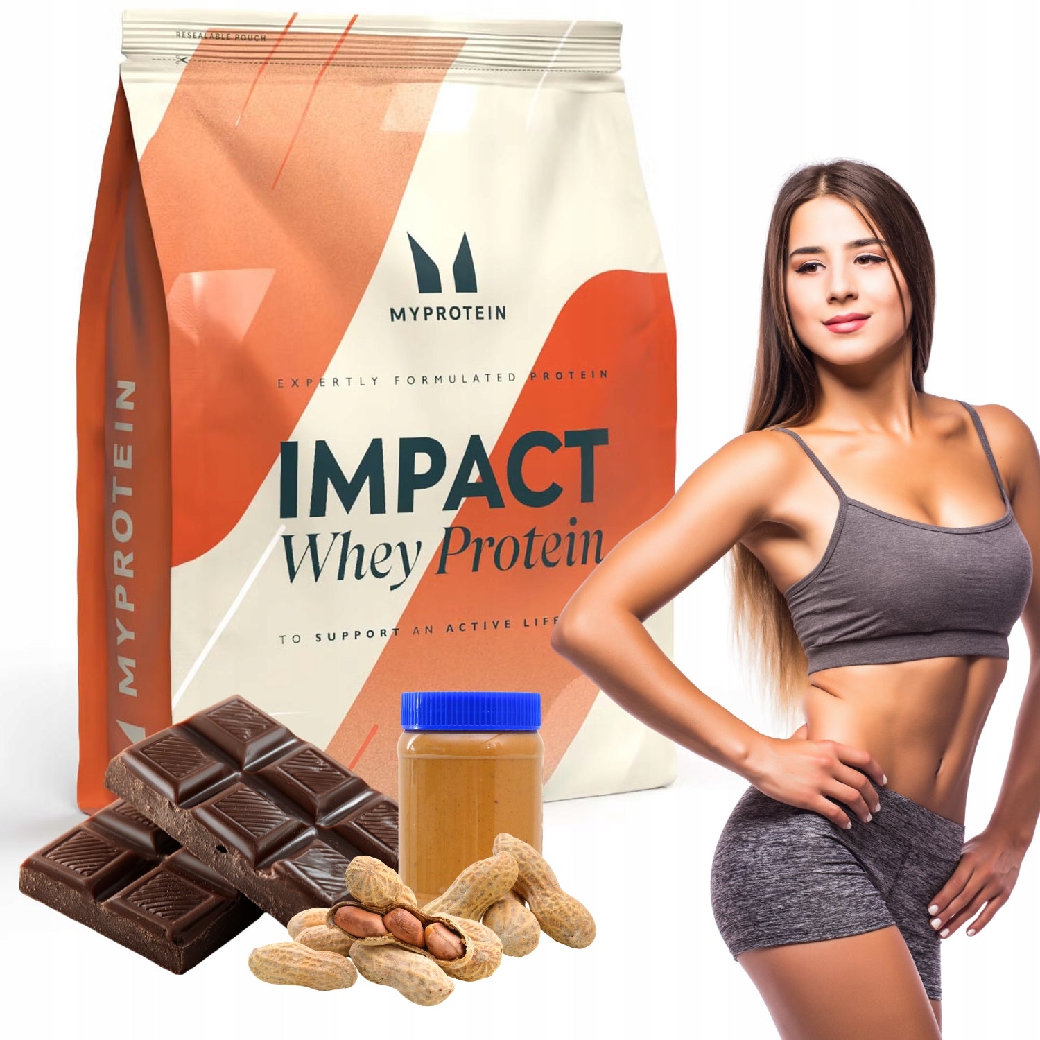 MYPROTEIN Protein 870g impact whey protein WPC flavor CHOCOLATE BUTTER