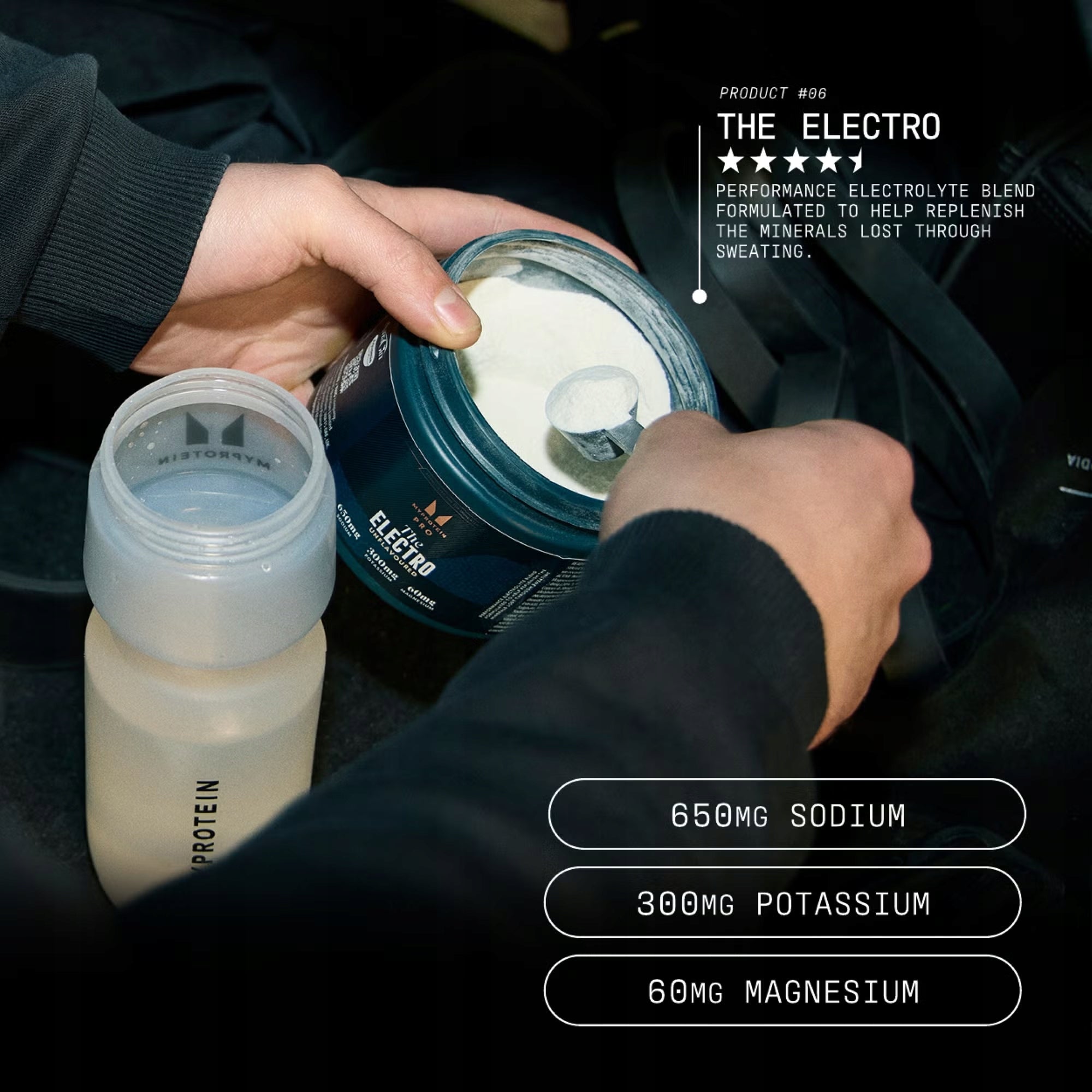 MYPROTEIN THE ELECTRO Electrolytes Minerals 228g Vitamins taste NATURAL Packaging status original