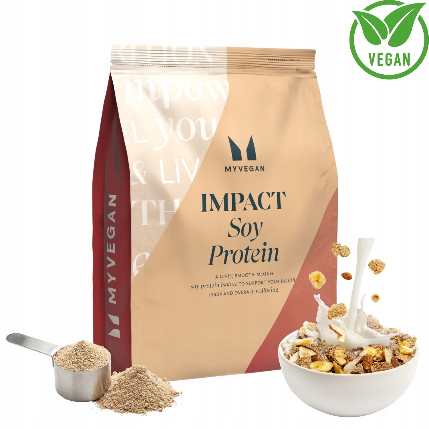MYPROTEIN VEGAN PROTEIN vegan protein 1kg BEANS PEAS flavor MILK FROM LOBES