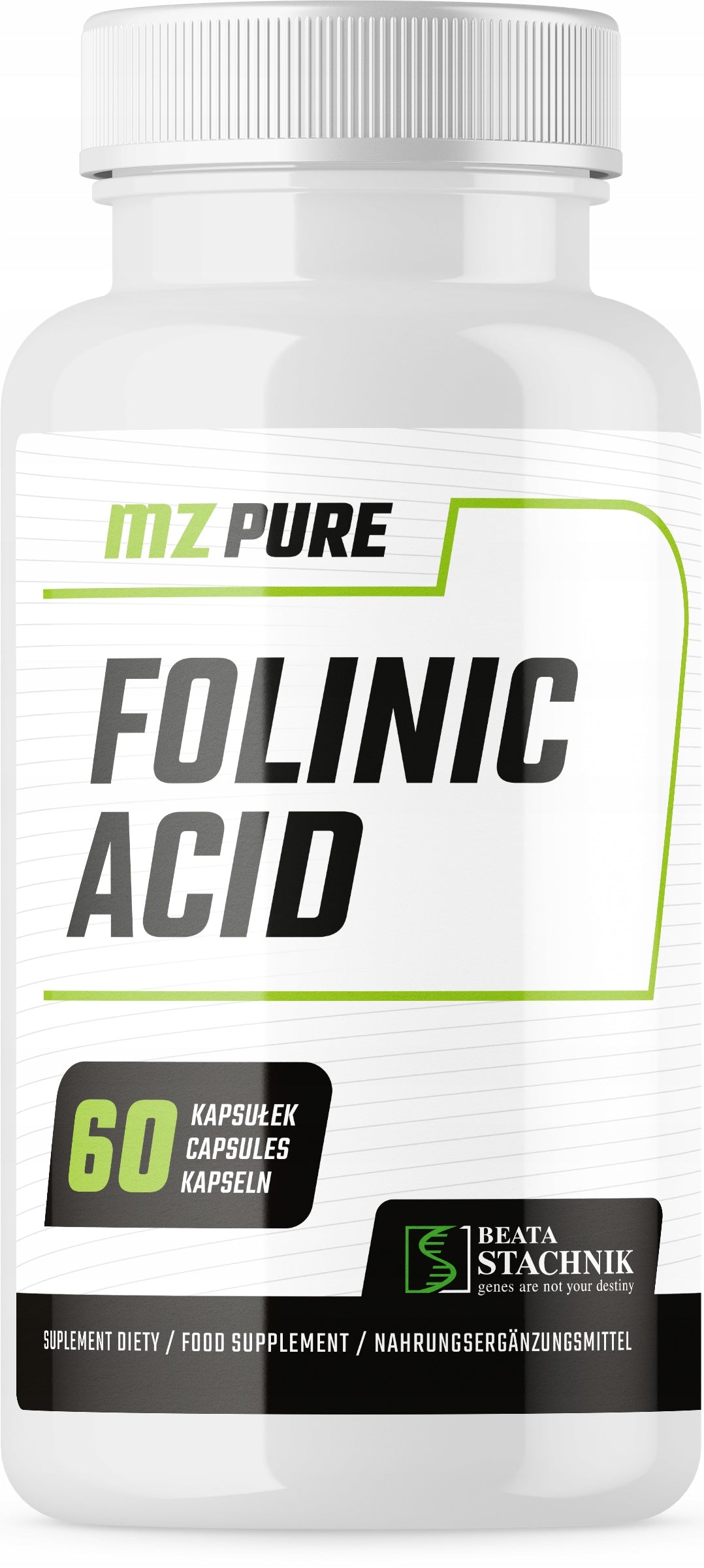 MZ PURE Folinic Acid 60 caps. folinic acid