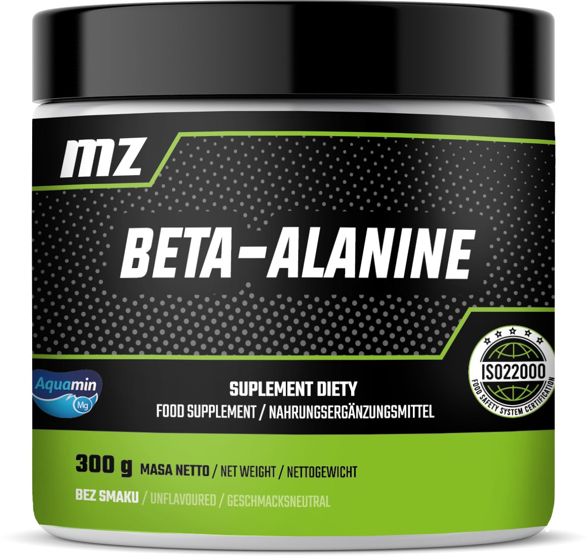 MZ-STORE Beta-Alanine 300g Beta-Alanine with Magnesium Unflavored Powder