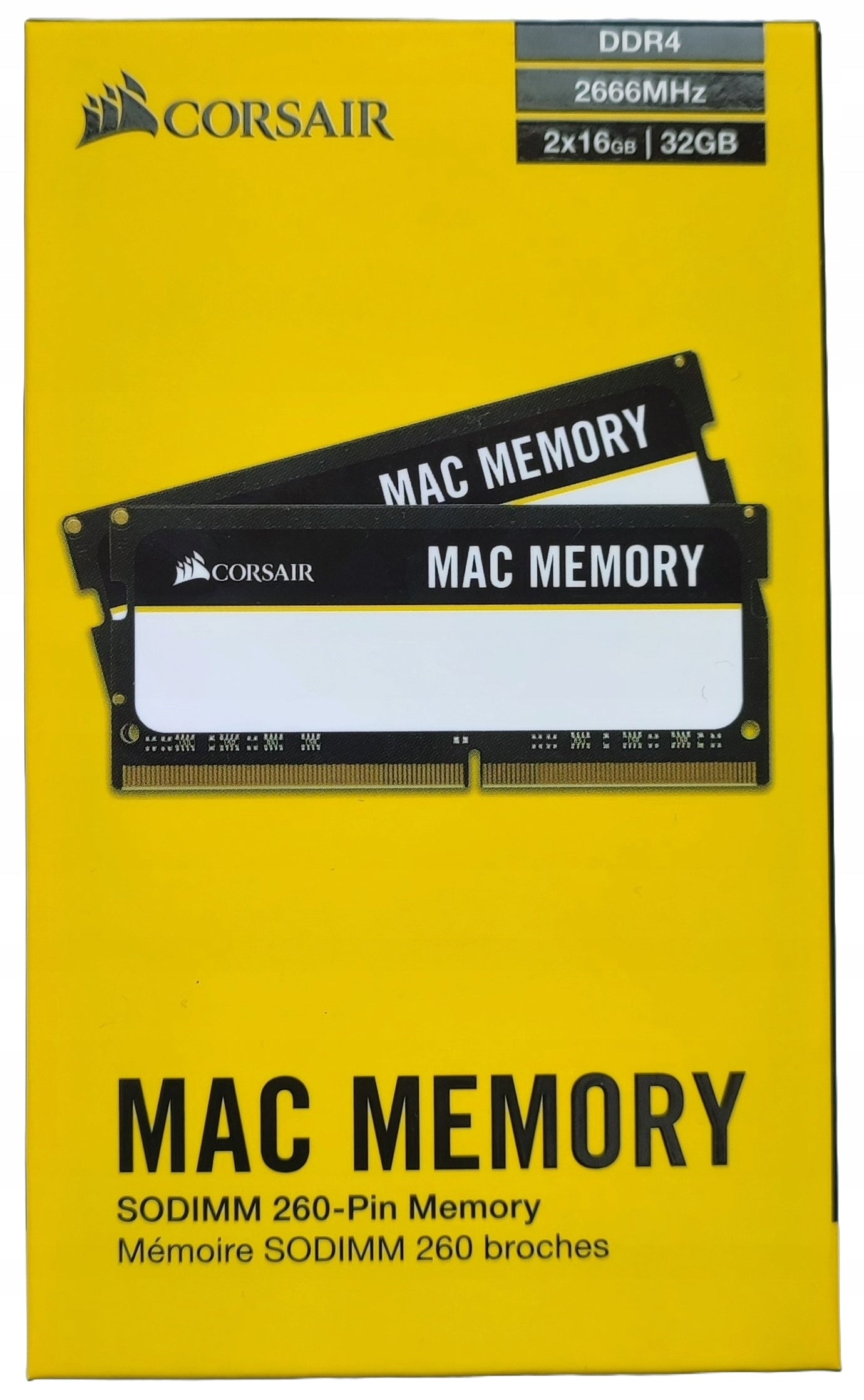 Speicher Notebook Corsair Mac Speicher 32 GB (2 x 16 GB) DDR4 2666 MHz C18 CMSA32GX4M2A2666C18 