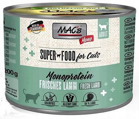 Mac's CAT Mono Adult Wet Cat Food with Lamb 200g