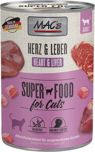 Mac's Cat Adult Food with Hearts and Liver 400g EAN (GTIN) 4027245008123