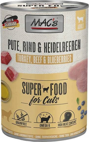 Mac's Cat Adult Food with Turkey and Blueberries 400g EAN (GTIN) 4027245008161