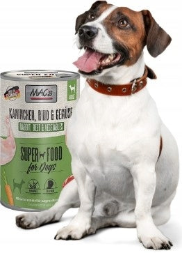 Mac's Dog Adult Food with Rabbit, Beef and Vegetables 400g