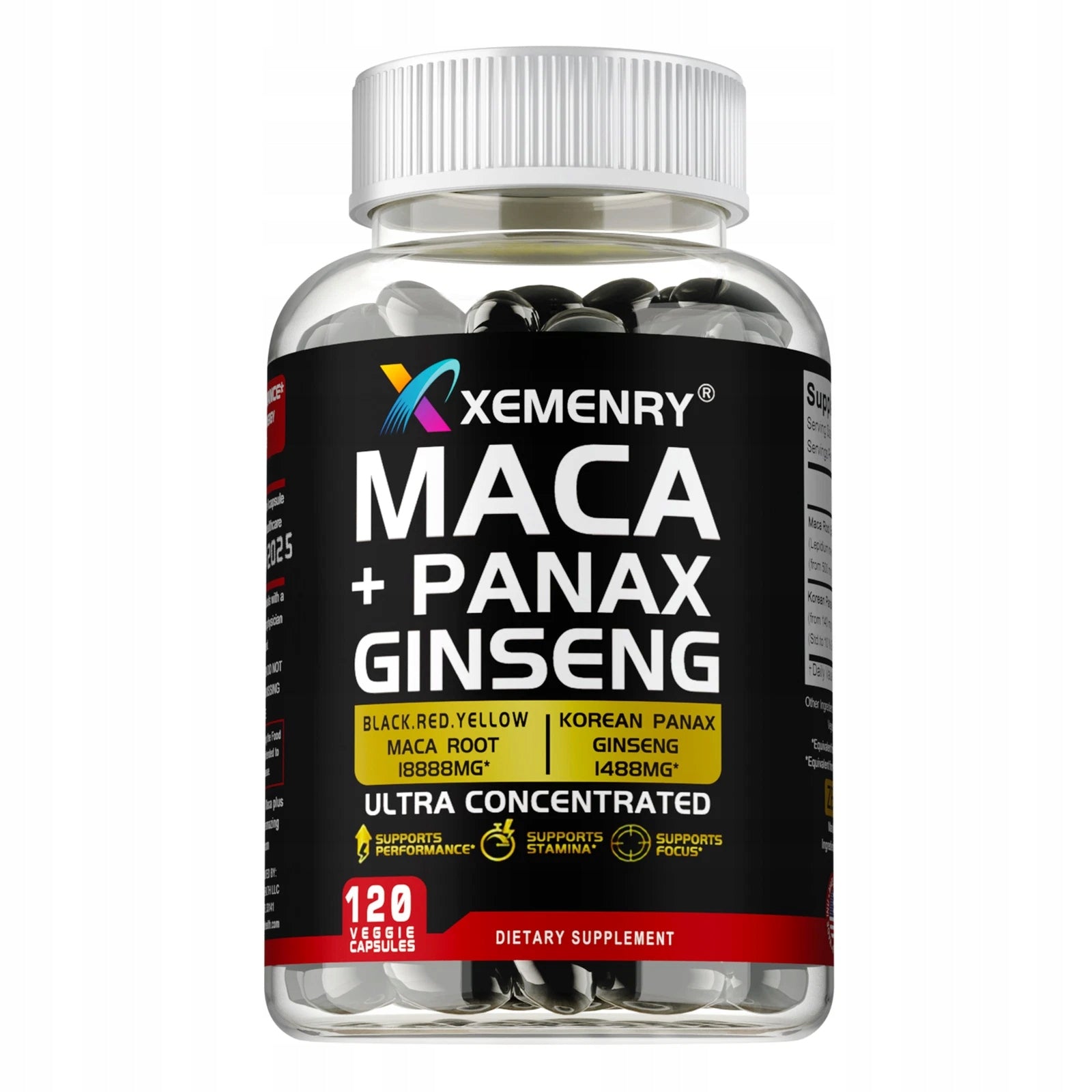 Maca and ginseng (Panax Ginseng) – muscle health, testosterone booster, ene