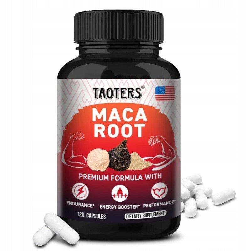 Maca root extract in vegan capsules – energy, endurance...