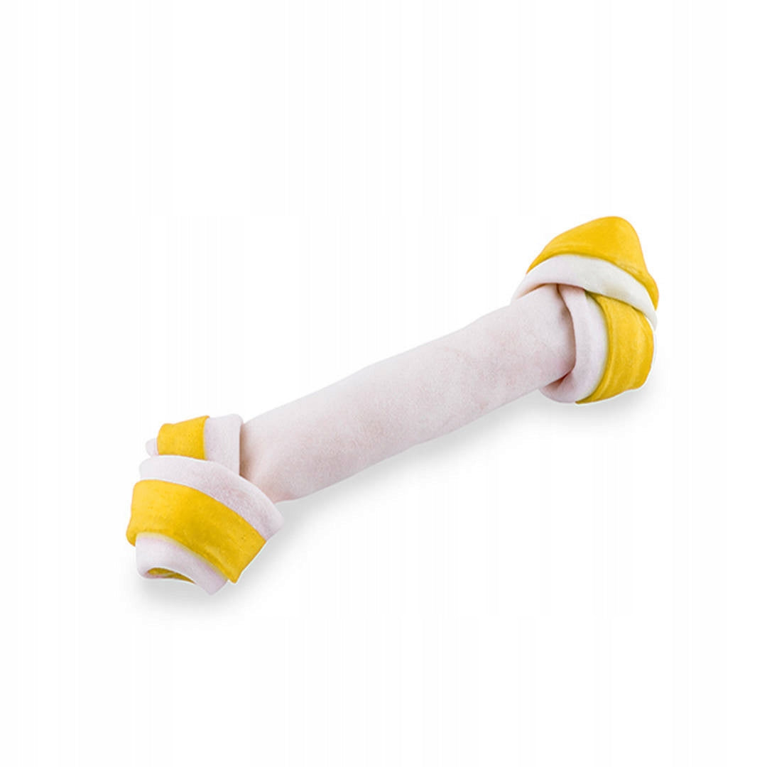 Maced Bone Tied White Lamb 21cm Teether Dog Treat
