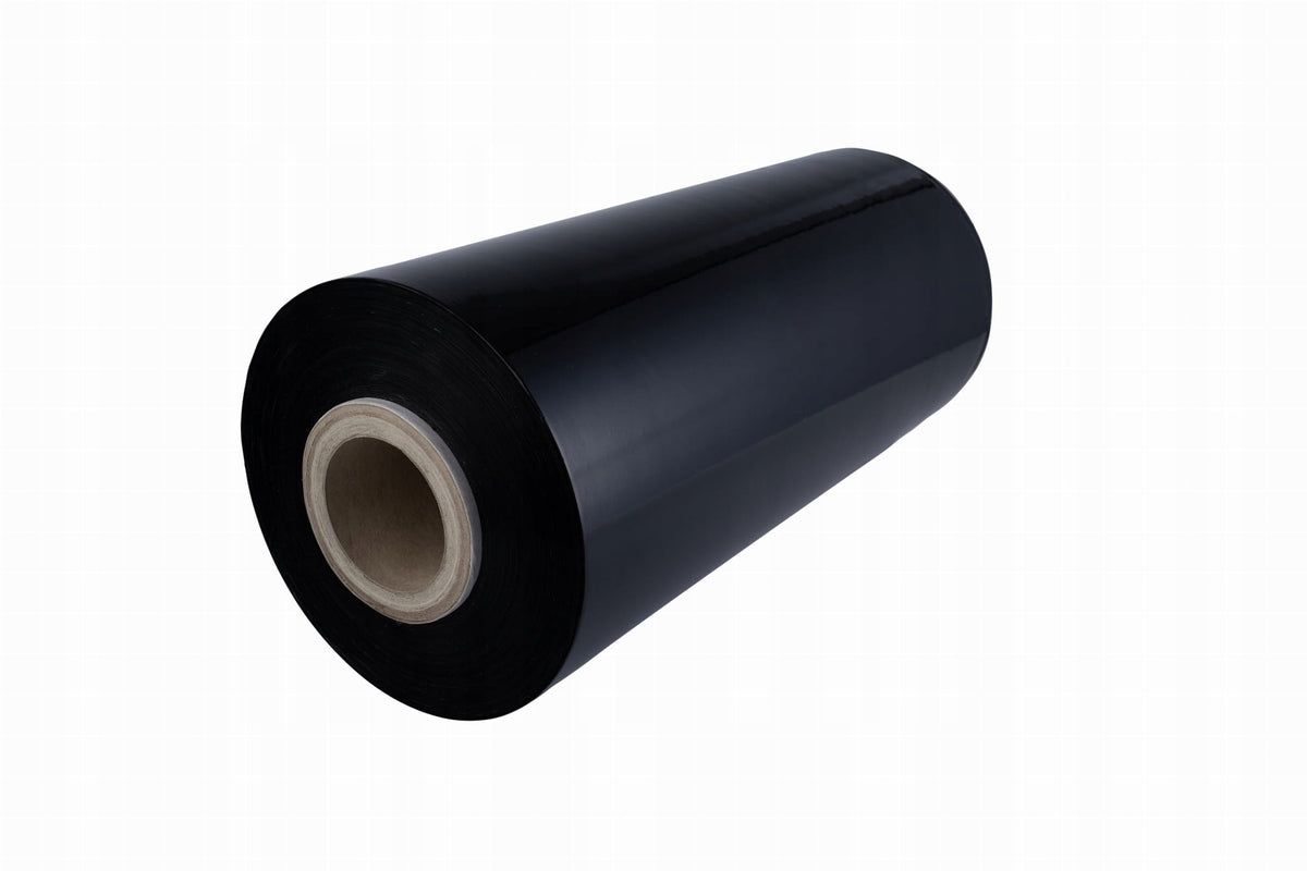 Machine stretch film black 50cm 23µm for wrapping securing packages