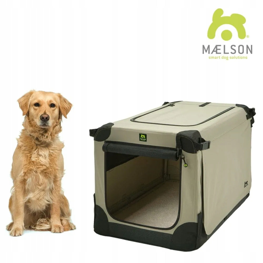 Maelson Soft Dog Kennel Material Dog Transporter, Beige XXL Brand Maelson